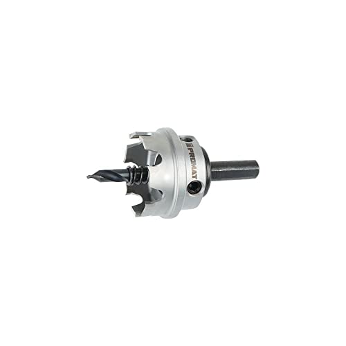 PROMAT Lochsäge D. 52mm Schnitt-T. 12mm HM-bestückt m. Bohrer u. Feder PROMAT, Sägen-Ã˜ 52 mm Schnitttiefe 12 mm, HM-bestückt von Promat