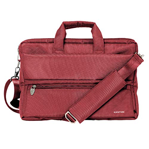 Messenger Bag Laptop, Multifunktions-Umhängetasche mit Mehreren Aufbewahrungstaschen, abnehmbarem Sling und wasserabweisender Laptop-Tasche für 15,6-Zoll-Laptops von Promate