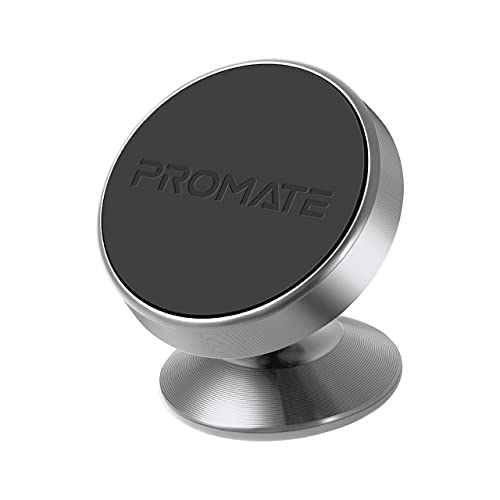 Promate Magnetto-2, 360 ° Multi-Angle, magnetischer Autotelefonhalter aus Metall mit Rutschfester Oberfläche, Anti-Ablenkungs-Design und schneller Swift-Snap-Technologie von Promate