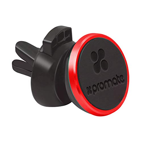 Promate rutschfeste rotierende Mini-Magnetauto-AC-Entlüftung Universal-Smartphone-Halter, 360 ° -Ansicht, sicherer Halter, VentGrip, Rot Promate rutschfeste rotierende Mini-Magnetauto-AC-Entlüftung Universal-Smartphone-Halter, 360 ° -Ansicht, sicherer Halter, VentGrip, Rot von Promate