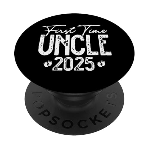 Erstmalige Onkel 2025 Schwangerschaftsankündigung PopSockets Klebender PopGrip von Promoted To Uncle Gifts
