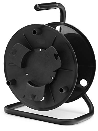 10x Pronomic KT-100 Kabeltrommel leer (Leertrommel für Kabel, Draht, Seil, Schlauch usw.) schwarz von Pronomic
