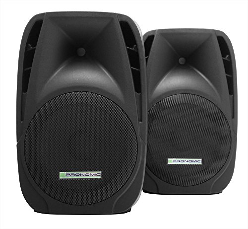 Pronomic PH12 Bühnen- und Konzertlautsprecher, PA-Lautsprecher, Mobile PA-Box für unterwegs, 160 W RMS / 300 W Peak, 12" Woofer, 34mm Hochtontreiber, Input & Thru - SPK kompatibel, Passivbox Paar von Pronomic