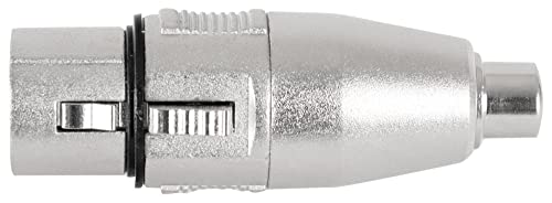 Pronomic AD-CFXF Adapter - Cinch/RCA female auf XLR female - Fertig verdrahtet und einsatzbereit - Robuste Verarbeitung - Gehäuse aus Druckguss-Metall von Pronomic