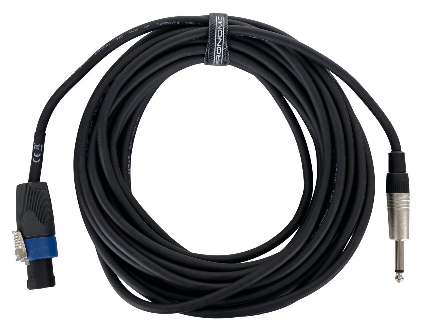 Pronomic BOXJMSP1-10 Boxenkabel 10 m Audio-Kabel, 6,3 mm Klinke, Speakon-kompatibel, Hochwertige Stecker von Pronomic