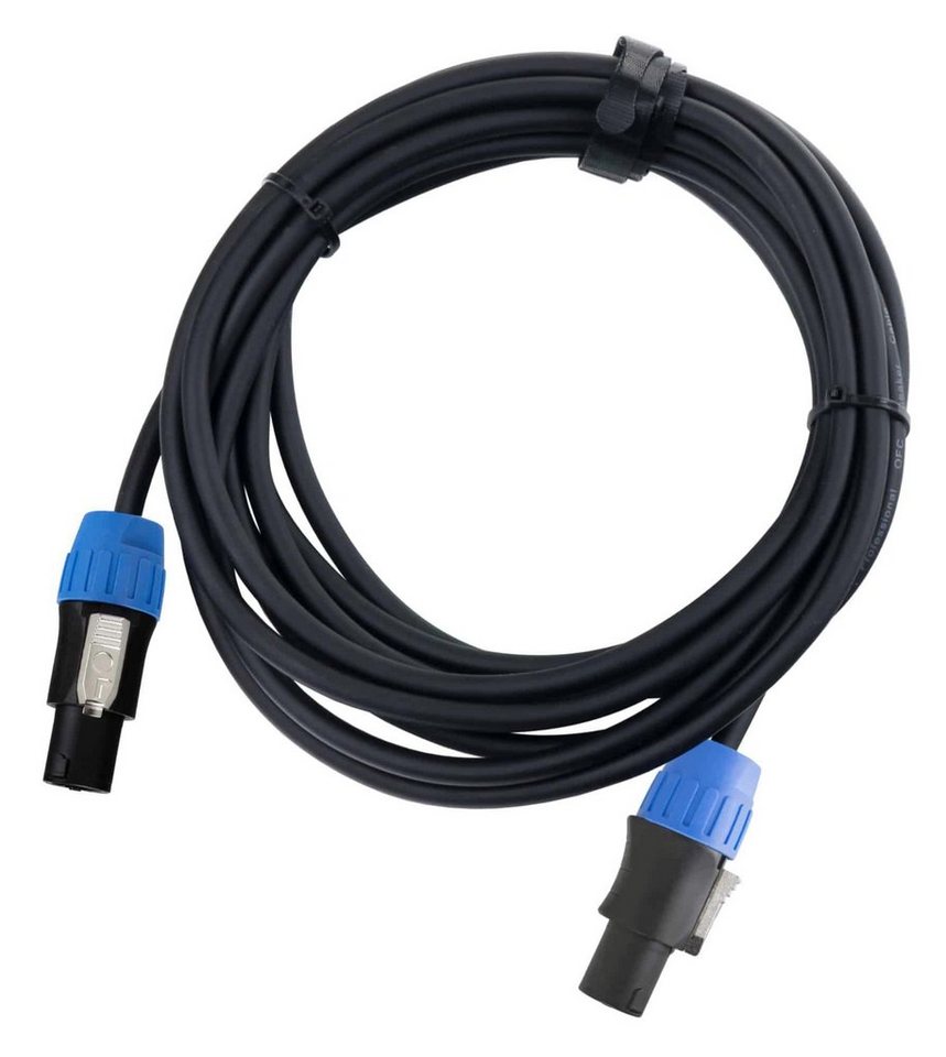 Pronomic BOXSP1-5 Lautsprecher Kabel 5 m Audio-Kabel, 2-Pol Speakon-kompatibel, (500 cm), Spannzangen-Zugentlastung, Niedrige Leiterkapazität von Pronomic