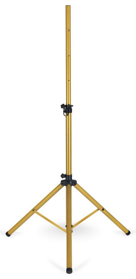 Pronomic Boxenstativ Stahl - Boxenständer mit Dreibein-Konstruktion Lautsprecherständer, (Höhenverstellbar, 1-tlg., Belastbarkeit bis 50 kg, auch als Dartstativ / Fotostativ verwendbar) von Pronomic