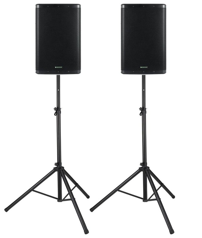 Pronomic C-215 MA - Aktive 2-Wege Bi-Amp Box Stereo Set Lautsprecher 2.0 (Bluetooth, 500 W, mit 2 Kanälen - 15 zoll Woofer - DSP-Presets inkl. Stative) von Pronomic