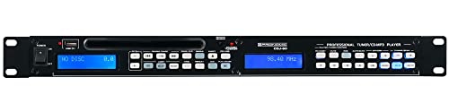 Pronomic CDJ-60 CD-Player (19" Rackformat, 1 HE, spielt CD, MP3-CD, USB, AM/FM Radio Tuner, Fernbedienung) von Pronomic