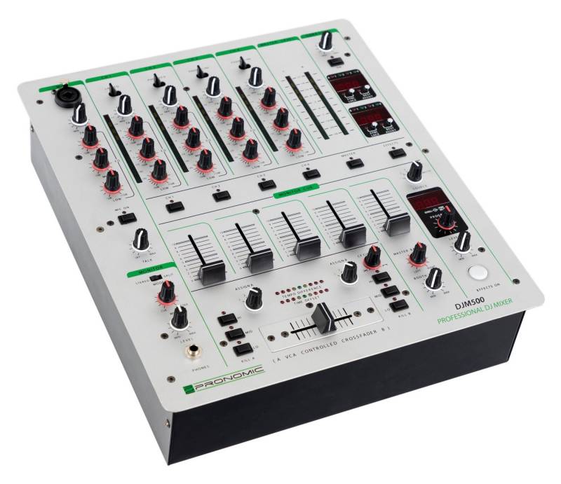 Pronomic DJ Controller DJM-500 5-Kanal, DJ-Mixer mit Talk-Over-Funktion von Pronomic