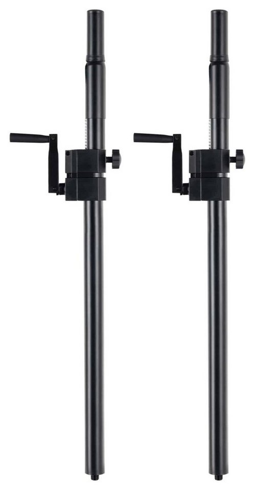 Pronomic Lautsprecherständer Distanzrohr mit Kurbel - Distanzstange mit M20-Gewinde, (SPS-C-8AS, 2-tlg., 2 Stück im Spar-Set, Max. Belastbarkeit: 50 kg) von Pronomic
