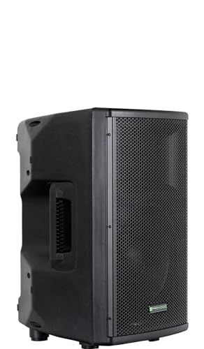 Pronomic E-210 MA - Aktive 2-Wege Box - Leistung: 100 Watt (RMS) - 10" Woofer + 1,0" Kompressions-Treiber - Bluetooth-Empfänger und MP3-Player mit USB/SD - Monitorschräge von Pronomic