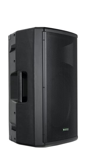 Pronomic E-212 MA - Aktive 2-Wege Box - Leistung: 120 Watt (RMS) - 12" Woofer + 1,0" Kompressions-Treiber - Bluetooth-Empfänger und MP3-Player mit USB/SD - Monitorschräge von Pronomic
