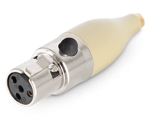 Pronomic Funk-Adapter L6 - Für EA-Serie Mikrofone von Pronomic - Mini-XLR 4-polig - Kompatibel zu vielen Funkmikrofonen - beige von Pronomic