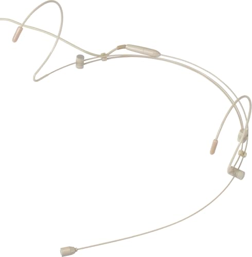 Pronomic HS-31 EA Nackenbügel Mikrofon - Achtung Zubehör: Nur verwendbar in Verbindung mit bestimmten Funksendern (nicht im Lieferumfang enthalten) - inkl. Windschutz und Wechseladapter - Beige von Pronomic