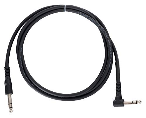 Pronomic INSTS-A-2 Stereo-Klinkenkabel mit Winkelstecker - Stecker: 6,3mm Stereo-Klinke ⇒ 6,3mm Stereo-Klinke - Länge: 2 m - Inkl. Kabelklette - Schwarz Pronomic INSTS-A-2 Stereo-Klinkenkabel mit Winkelstecker - Stecker: 6,3mm Stereo-Klinke ⇒ 6,3mm Stereo-Klinke - Länge: 2 m - Inkl. Kabelklette - Schwarz von Pronomic