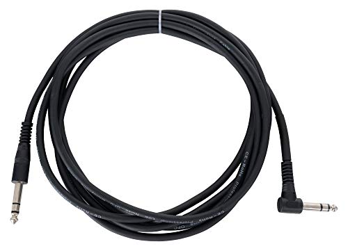 Pronomic INSTS-A-3 Stereo-Klinkenkabel mit Winkelstecker - Stecker: 6,3mm Stereo-Klinke ⇒ 6,3mm Stereo-Klinke - Länge: 3 m - Inkl. Kabelklette - Schwarz Pronomic INSTS-A-3 Stereo-Klinkenkabel mit Winkelstecker - Stecker: 6,3mm Stereo-Klinke ⇒ 6,3mm Stereo-Klinke - Länge: 3 m - Inkl. Kabelklette - Schwarz von Pronomic