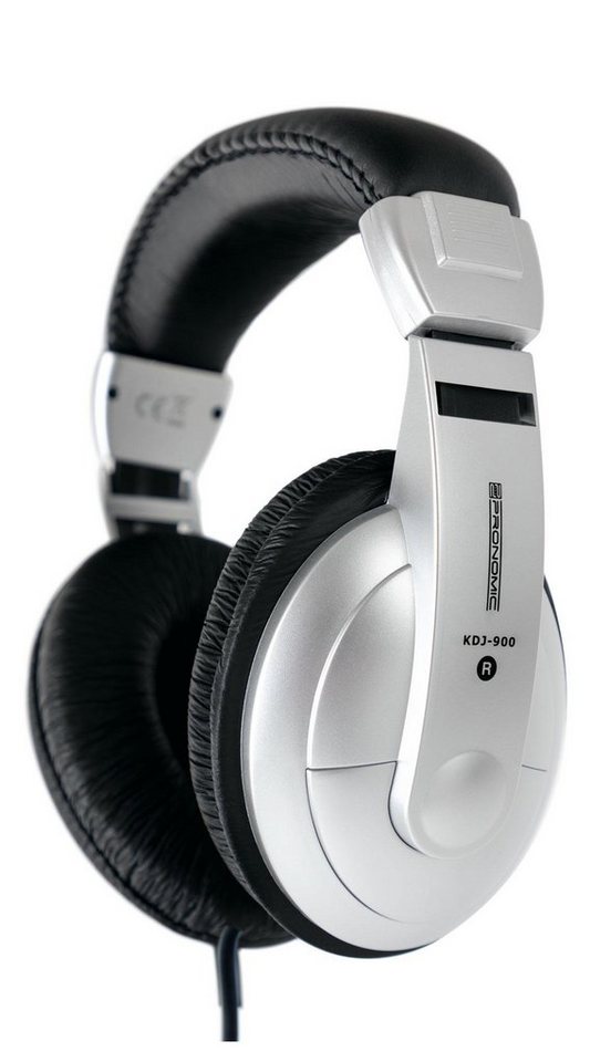 Pronomic KDJ-900 DJ-Kopfhörer (verstellbarer Kopfbügel, inkl. Adapter) von Pronomic