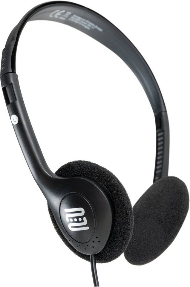 Pronomic KH-10 Leicht Kopfhörer HiFi-Kopfhörer (5 Stück, Ideal für MP3-Player, TV, E-Piano, E-Drum und Fieldrecorder) von Pronomic