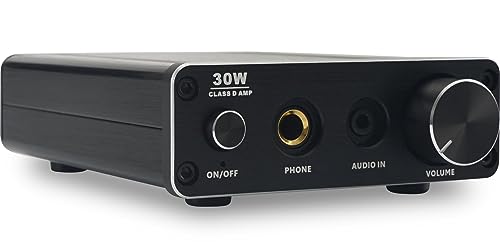 Pronomic MAMP-215 Mini-HiFi-Verstärker (2x15 Watt Leistung, ultrakompakter Stereo-Verstärker, Klinken- und Cinch-Eingang, inkl. Netzteil) Schwarz von Pronomic