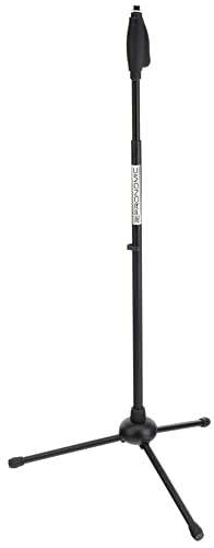 Pronomic MS-250 Einhand Mikrofonständer - Stativ für Sängermikrofon - Stabile Standfüße - Einfach ausziehbar durch praktischen Einhandverschluss - Höhe: 106 bis 171 cm - Schwarz von Pronomic