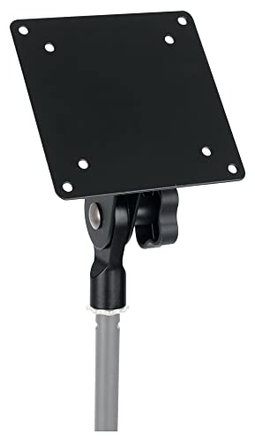 Pronomic Mikrofonstativ-Adapter mit VESA-Mount für LED/TFT Displays -zur Montage von Monitoren auf Mikrofonständern - Lochabstände: 100 mm und 75 mm - schwarz von Pronomic