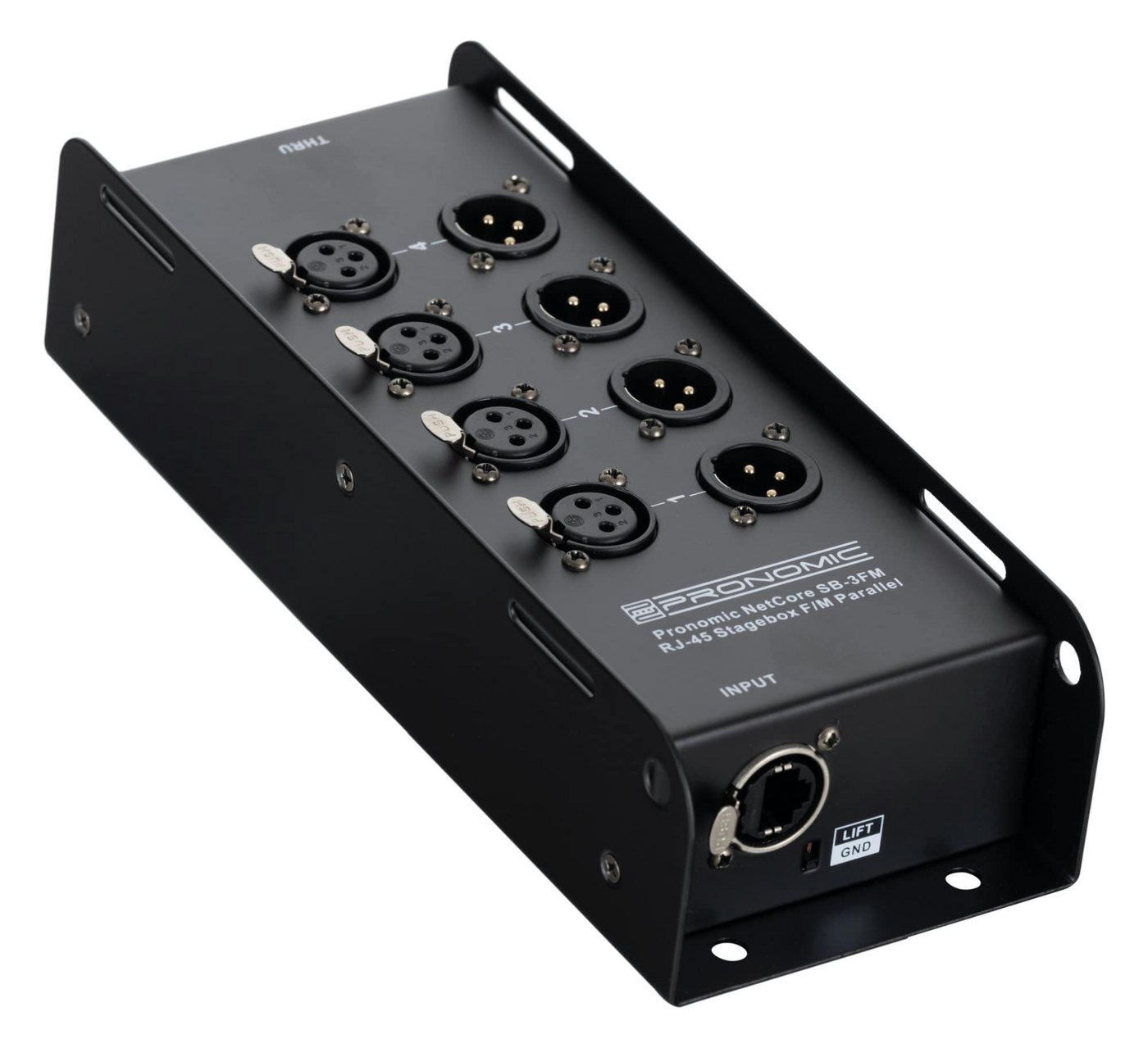 Pronomic NetCore SB-3FM Multicore-Stagebox F/M Parallel Audio-Kabel, XLR-Buchsen (female), XLR-Buchsen (male), zur Übertragung analoger oder digitaler Signale über Netzwerkabel von Pronomic