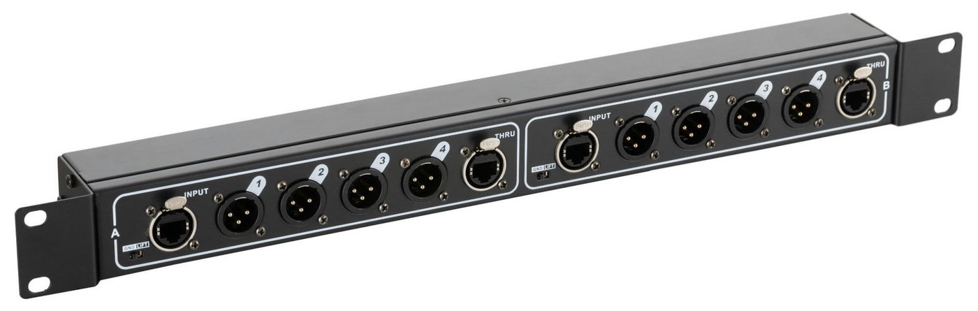 Pronomic NetCore SR-3M Multicore-Rackbox M/M Dual Audio-Kabel, XLR-Buchsen (male), XLR-Buchsen (male), zur Übertragung analoger oder digitaler Signale von Pronomic