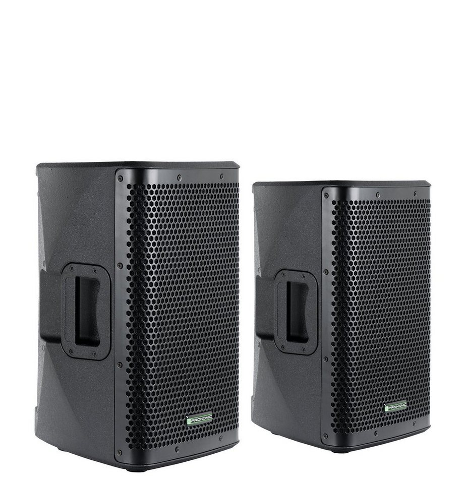 Pronomic Paar C-208 MA - Aktive 2-Wege Bi-Amp Box Lautsprecher 2.0 (Bluetooth, 200 W, mit 2 Kanälen - 10 zoll Woofer und DSP-Presets) von Pronomic
