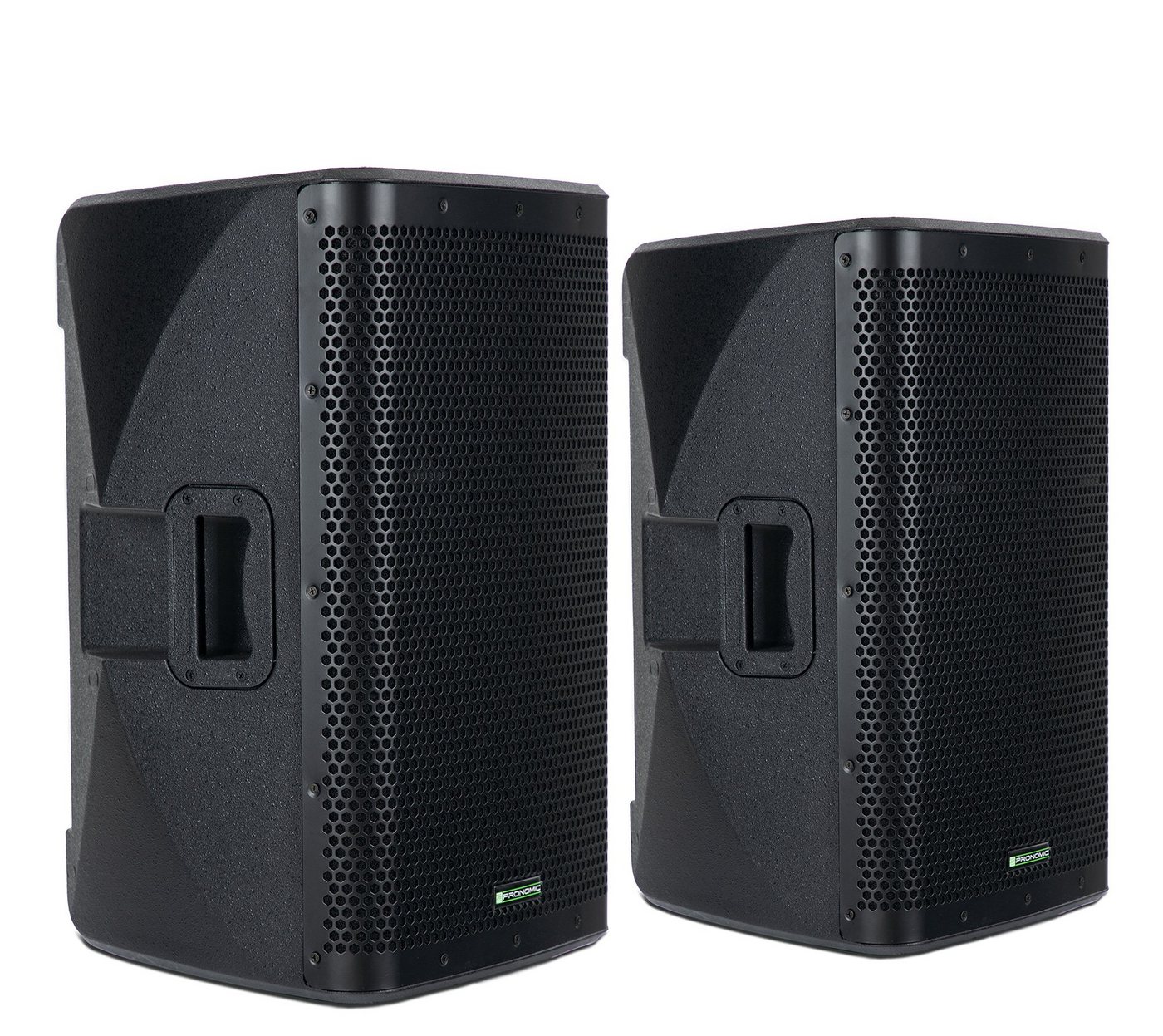 Pronomic Paar C-212 MA - Aktive 2-Wege Bi-Amp Box Lautsprecher 2.0 (Bluetooth, 500 W, mit 2 Kanälen - 12 zoll Woofer und DSP-Presets) von Pronomic