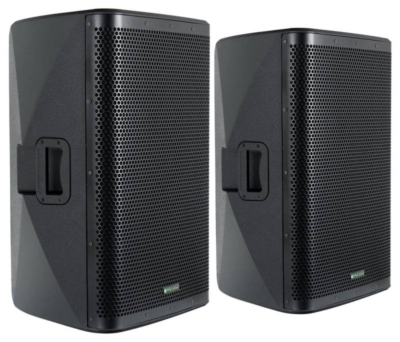 Pronomic Paar C-215 MA - Aktive 2-Wege Bi-Amp Box Lautsprecher 2.0 (Bluetooth, 500 W, mit 2 Kanälen - 15 zoll Woofer und DSP-Presets) von Pronomic