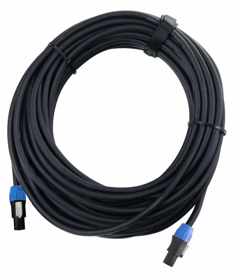 Pronomic Pro-line BOXSP4 Lautsprecherkabel 15 m Audio-Kabel, 4-Pol Speakon-kompatibel, (1500 cm), Sauerstofffreies Kupfer, Spannzangen-Zugentlastung von Pronomic