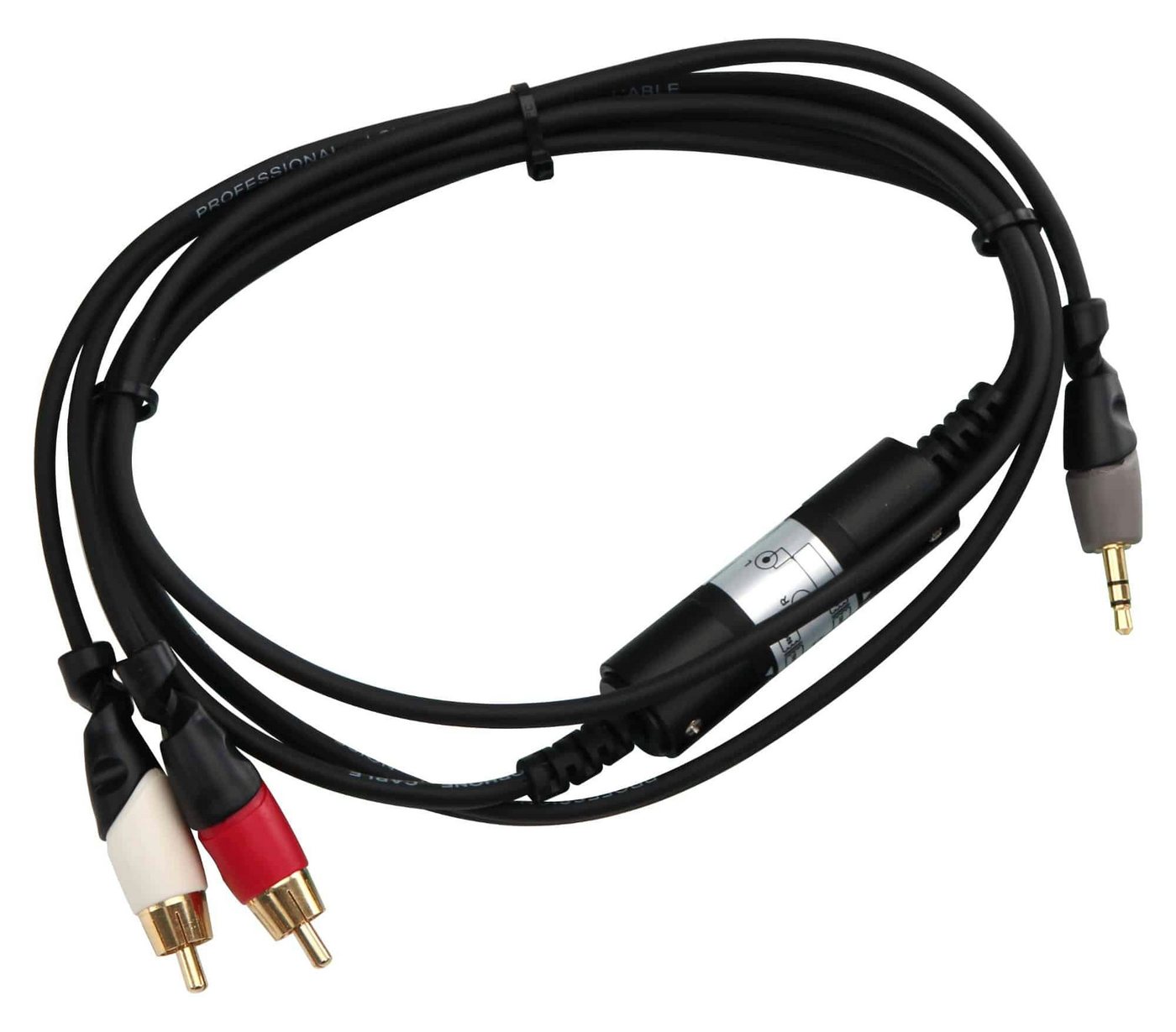 Pronomic Pronomic ANE20-1.5JC Audio Noise Eliminator Kabel Klinke/Cinch Audio-Kabel, Cinch-Stecker, Klinkenstecker 3,5 mm Stereo (150 cm), Ein- und Ausgang unsymmetrisch von Pronomic