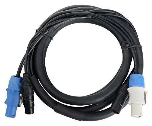 Pronomic Stage PPD-2.5 Hybridkabel Powerplug/DMX 10m (ideal zur Verkabelung von Lichteffekten & Bühnenbeleuchtung) von Pronomic