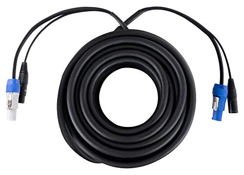 Pronomic Stage PPX-10 Hybridkabel Powerplug/XLR - Kombi-Kabel für Stromversorgung und Audiosignal zu aktiven Lautsprechern - Länge: 10 m von Pronomic