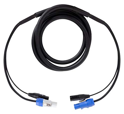 Pronomic Stage PPX-2.5 Hybridkabel Powerplug/XLR - Kombi-Kabel für Stromversorgung und Audiosignal zu aktiven Lautsprechern - Länge: 2,5 m von Pronomic