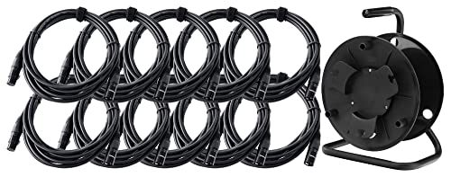 Pronomic Stage XFXM-5 Mikrofonkabel XLR 5m Schwarz 10x Set mit Kabeltrommel - Symmetrisches XLR-Kabel - 10 Kabel à 5m Länge mit Kabeltrommel - Schwarz Pronomic Stage XFXM-5 Mikrofonkabel XLR 5m Schwarz 10x Set mit Kabeltrommel - Symmetrisches XLR-Kabel - 10 Kabel à 5m Länge mit Kabeltrommel - Schwarz von Pronomic