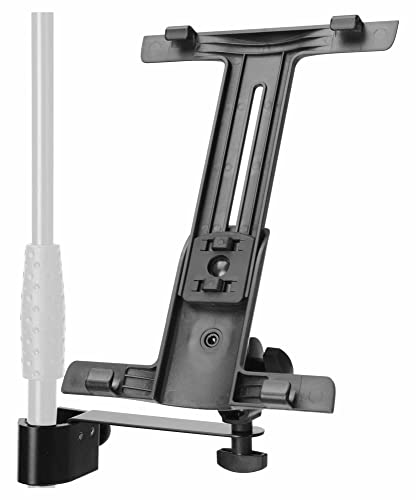 Pronomic Stativadapter Halterung Clamp für iPad (Robuster Kunststoff, 180° Neigbar, Befestigung über Mikrofonarm) von Pronomic
