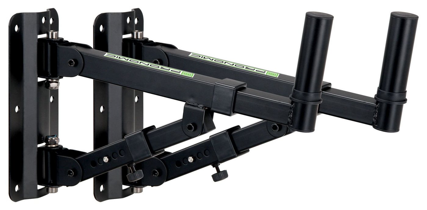Pronomic WSM-40 PA Wandhalterung für PA-und Hifi-Boxen bis max. 40 kg und 36mm Lautsprecher-Wandhalterung, (Paar, 2-tlg., 2 Stück im Set, 5-stufig verstellbarer Winkel, horizontal schwenkbar, stabil, Metall) Pronomic WSM-40 PA Wandhalterung für PA-und Hifi-Boxen bis max. 40 kg und 36mm Lautsprecher-Wandhalterung, (Paar, 2-tlg., 2 Stück im Set, 5-stufig verstellbarer Winkel, horizontal schwenkbar, stabil, Metall) von Pronomic