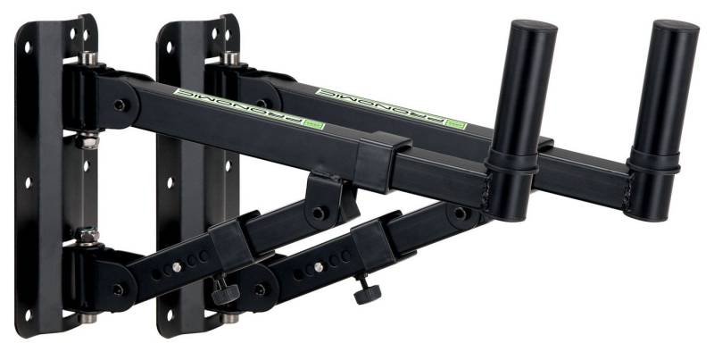 Pronomic Lautsprecher-Wandhalterung WSM-40 PA Wandhalterung für PA-und Hifi-Boxen bis max. 40 kg und 36mm, (Paar, 2-tlg., 2 Stück im Set, 5-stufig verstellbarer Winkel, horizontal schwenkbar, stabil, Metall) von Pronomic