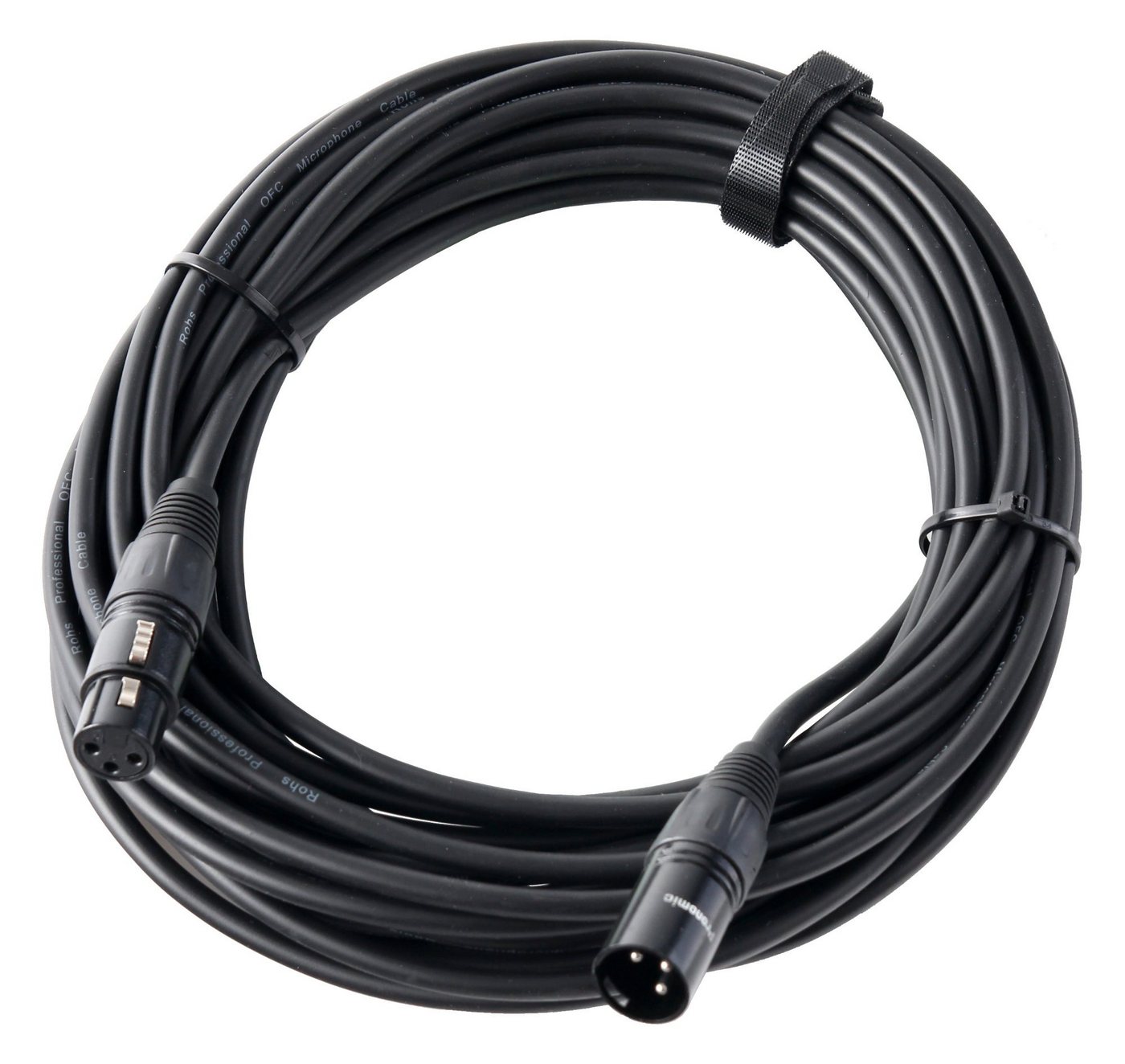 Pronomic XFXM-10 Mikrofonkabel 10 m Audio-Kabel, XLR Female 3-pol, XLR Male 3-pol (1000 cm), Stecker handgelötet, säure- und ölfest von Pronomic