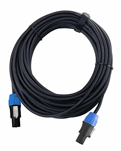 Pronomic pro-line BOXSP1-10 Lautsprecherkabel 2x 1,5 mm² - Professionelles Boxenkabel für DJ & PA - Länge: 10 m - Stecker: 2-Pol Speakon-kompatibel - Spannzangen-Zugentlastung - Schwarz von Pronomic