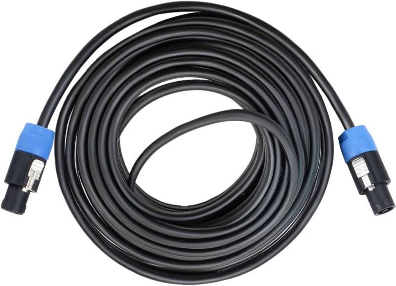 Pronomic pro-line BOXSP2-25 Lautsprecherkabel 25 m - mit Kabelklette Audio-Kabel, 2-Pol Speakon-kompatibel, (2500 cm), Professionelles Lautsprecherkabel mit hochwertigen Steckern von Pronomic