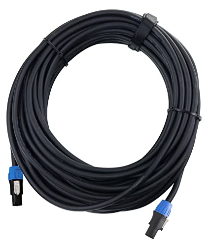 Pronomic pro-line BOXSP4-15 Lautsprecherkabel 4x 2,5 mm² - Professionelles Boxenkabel für DJ & PA - Länge: 15 m - Stecker: 4-Pol Speakon-kompatibel - Spannzangen-Zugentlastung - Schwarz Pronomic pro-line BOXSP4-15 Lautsprecherkabel 4x 2,5 mm² - Professionelles Boxenkabel für DJ & PA - Länge: 15 m - Stecker: 4-Pol Speakon-kompatibel - Spannzangen-Zugentlastung - Schwarz von Pronomic