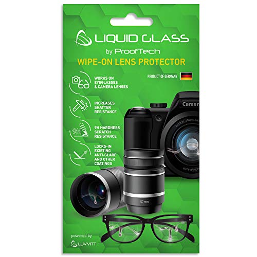 Flüssiger Glaslinsenschutz, kratzfeste Beschichtung, für alle Kamera-Objektive, Smartphones, Kameras, Brillen und Sonnenbrillen – Universal von ProofTech