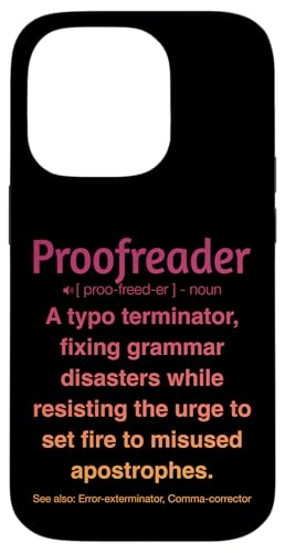 Korrekturleser Hülle für iPhone 14 Pro Korrekturleser Hülle für iPhone 14 Pro von Proofreader Humour Apparel
