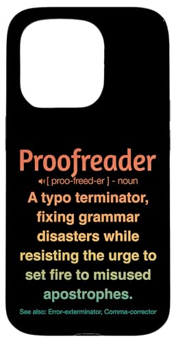 Korrekturleser Hülle für iPhone 15 Pro Korrekturleser Hülle für iPhone 15 Pro von Proofreader Humour Apparel