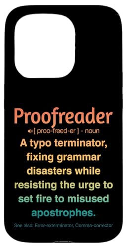 Korrekturleser Hülle für iPhone 15 Pro Korrekturleser Hülle für iPhone 15 Pro von Proofreader Humour Apparel