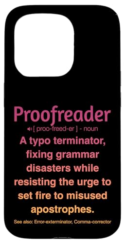 Korrekturleser Hülle für iPhone 15 Pro Korrekturleser Hülle für iPhone 15 Pro von Proofreader Humour Apparel