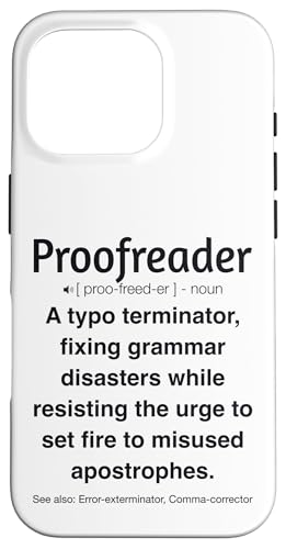 Korrekturleser Hülle für iPhone 16 Pro Korrekturleser Hülle für iPhone 16 Pro von Proofreader Humour Apparel